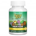 NaturesPlus, Source of Life, Animal Parade, Tummy Zyme with Active Enzymes, 천연 식품 및 프로바이오틱스, 천연 열대 과일향, 동물 모양 정제 90정