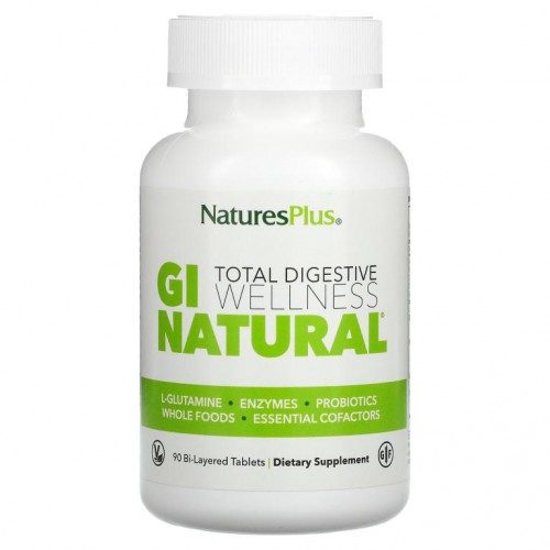 NaturesPlus, Total Digestive Wellness, GI Natural, 90 이중정제