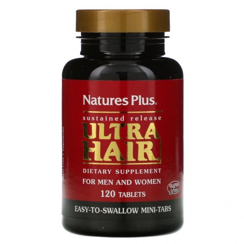 NaturesPlus, Ultra Hair, 남성 및 여성용, 120정