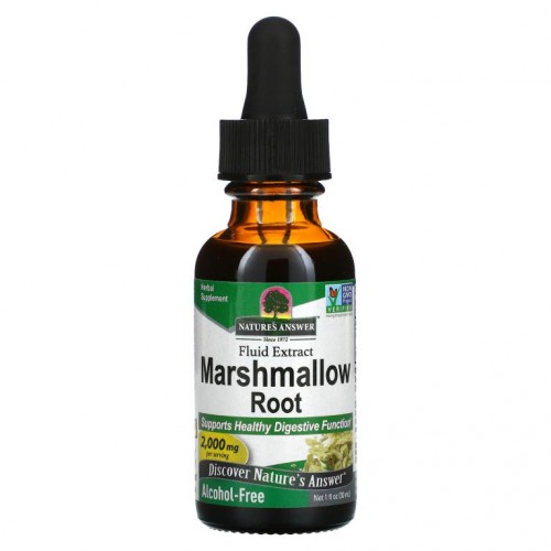 Nature's Answer, 마시멜로 뿌리, 액상 추출물, 알코올 무함유, 2,000mg, 30ml(1fl oz)