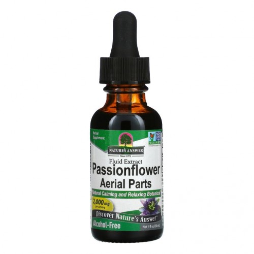 Nature's Answer, 시계꽃 지상부, 액상 추출물, 알코올 무함유, 2,000mg, 30ml(1fl oz)