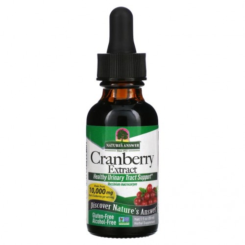 Nature's Answer, 크랜베리, 무알코올, 10,000 mg, 1 fl oz (30 ml)