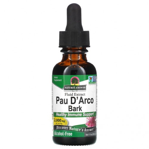 Nature's Answer, 포다르코 껍질, 무알코올, 2,000mg, 30ml(1fl oz)