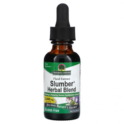 Nature's Answer, 슬럼버 허브 혼합물, 알코올 무함유, 2,000mg, 30ml(1fl oz)
