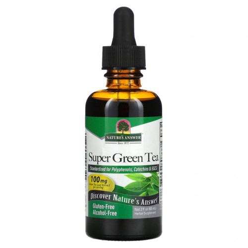 Nature's Answer, 슈퍼 그린 티, 알코올 무함유, 60ml(2fl oz)