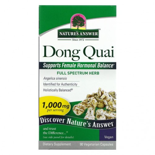 Nature's Answer, 당귀, 1,000mg, 식물성 캡슐 90정
