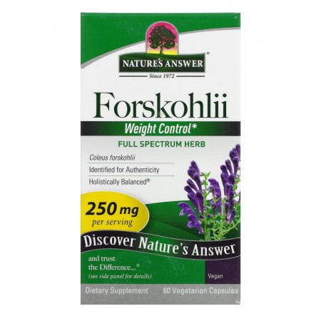Nature's Answer, 포스콜리, 250mg, 베지 캡슐 60정