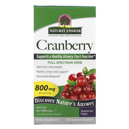 Nature's Answer, 크랜베리, 400mg, 베지 캡슐 90정