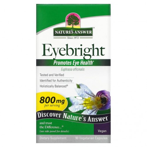 Nature's Answer, 아이브라이트, 400mg, 베지 캡슐 90정