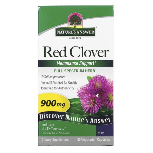 Nature's Answer, 붉은 토끼풀, 450 mg, 베지 캡슐 90정