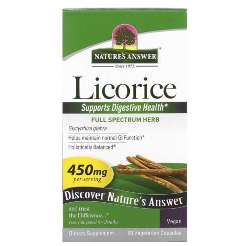 Nature's Answer, 민감초, 450mg, 베지 캡슐 90정