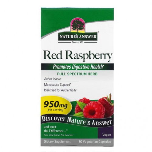 Nature's Answer, 레드 라즈베리, 475mg, 베지 캡슐 90정