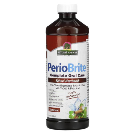 Nature's Answer, PerioBrite, 천연 구강 청결제, 쿨민트, 480ml(16fl oz)