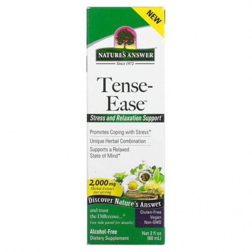 Nature's Answer, Tense-Ease, Alcohol-Free, 2,000 mg, 2 fl oz (60 ml)