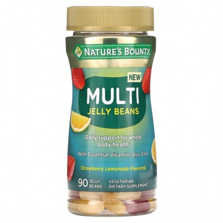 Nature's Bounty, 멀티 젤리빈, 딸기 레모네이드, 젤리빈 90개