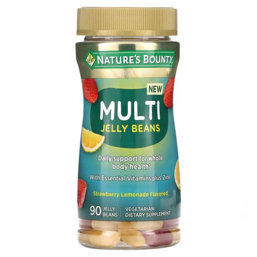Nature's Bounty, 멀티 젤리빈, 딸기 레모네이드, 젤리빈 90개