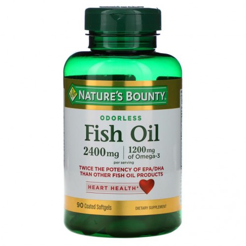 Nature's Bounty, 피쉬 오일, 1,200 mg, 90 코팅 소프트젤