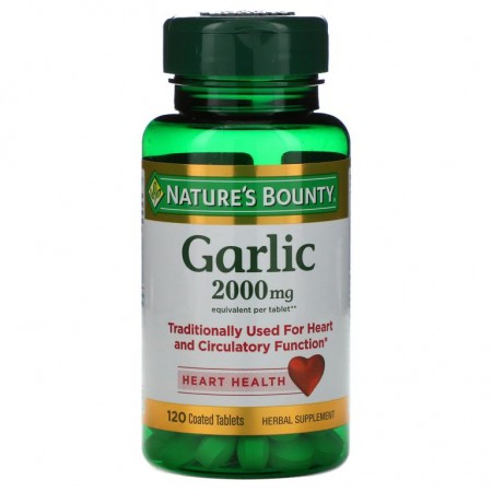 Nature's Bounty, 마늘, 2,000mg, 코팅 정제 120정