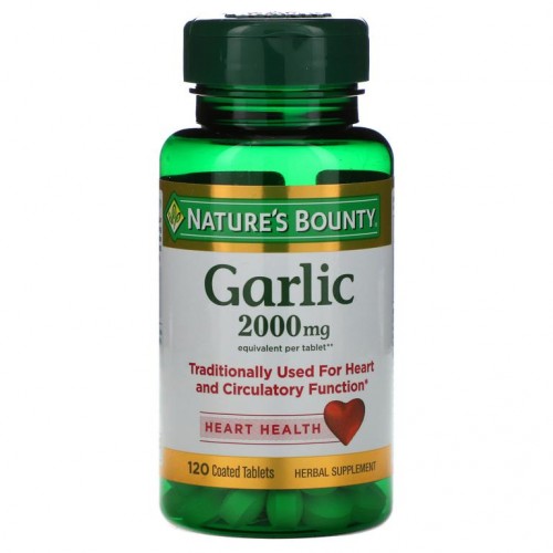 Nature's Bounty, 마늘, 2,000mg, 코팅 정제 120정