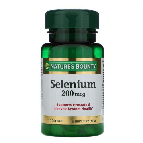 Nature's Bounty, 셀레늄, 200 mcg, 100정 알약