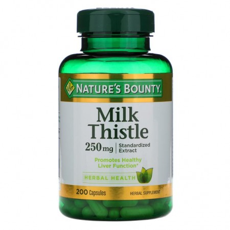 Nature's Bounty, 밀크씨슬, 250 mg, 200 캡슐