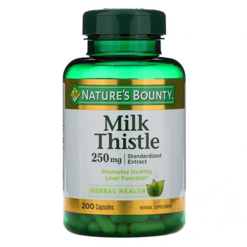 Nature's Bounty, 밀크씨슬, 250 mg, 200 캡슐