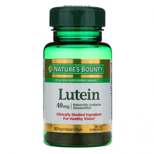 Nature's Bounty, 루테인, 40mg, 빠른 용해 소프트젤 30정