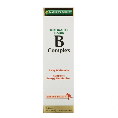 Nature's Bounty, B-콤플렉스, 설하 액상, 2 fl oz (59 ml)