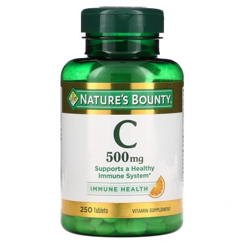 Nature's Bounty, 비타민 C, 500 mg, 250 정