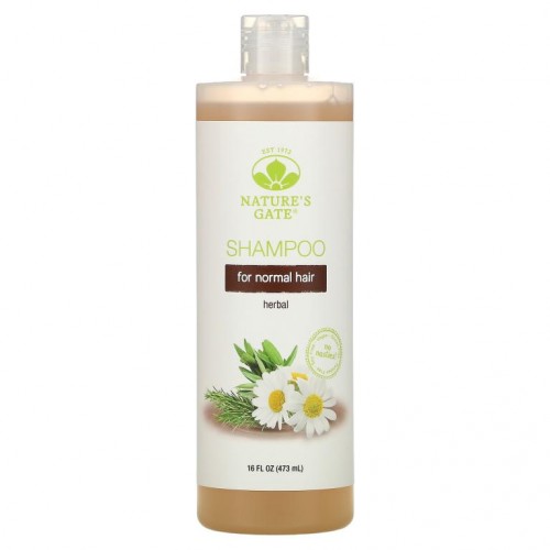Nature's Gate, 허브 샴푸, 정상 모발용, 473ml(16fl oz)