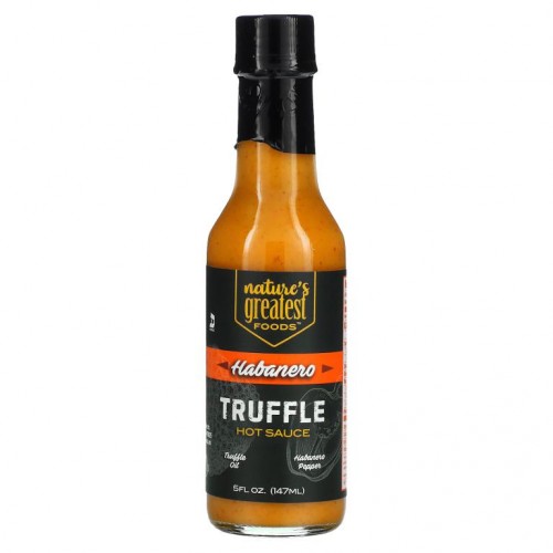 Nature's Greatest Foods, 트러플 핫 소스, 하바네로, 147ml(5fl oz)