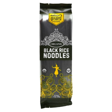 Nature's Greatest Foods, 유기농 흑미 누들, 220g(7.7oz)