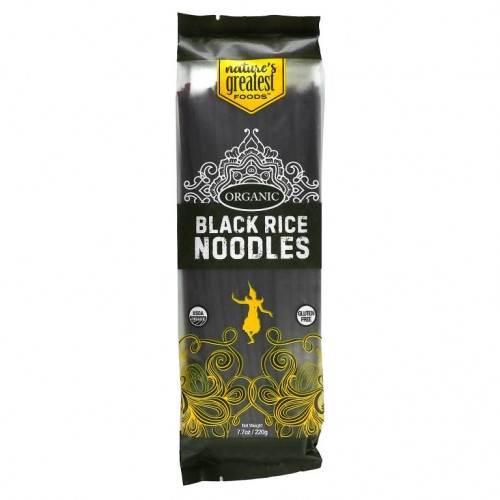 Nature's Greatest Foods, 유기농 흑미 누들, 220g(7.7oz)