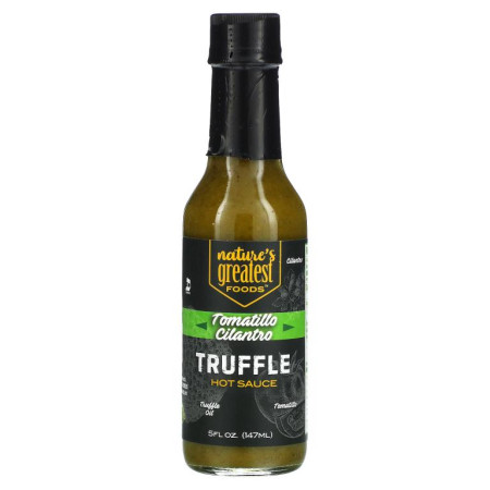 Nature's Greatest Foods, Truffle Hot Sauce, Tomatillo Cilantro, 5 fl oz (147 ml)