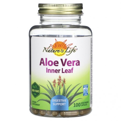 Nature's Herbs, 알로에 베라, 내엽, 베지 캡슐 100정