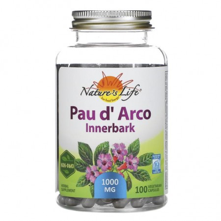 Nature's Herbs, Pau d' Arco, 속껍질, 100 캡슐