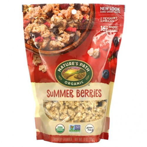 Nature's Path, 크런치 그래놀라, 써머 베리, 312g(11oz)