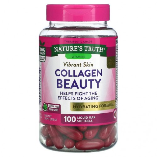 Nature's Truth, 콜라겐 뷰티, 액상 맥스 소프트젤 100정