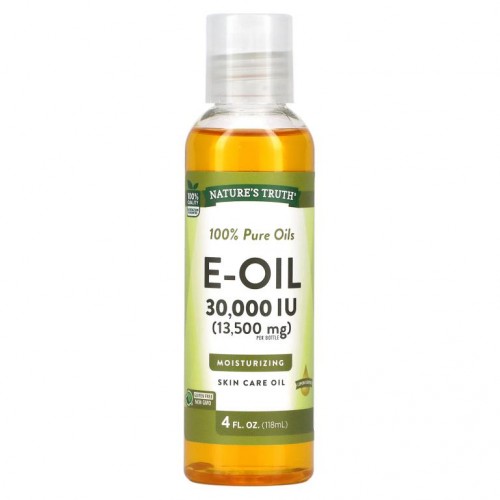 Nature's Truth, 비타민E-Oil, 레몬, 30,000IU(13,500mg), 118ml(4fl oz)