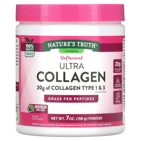 Nature's Truth, Ultra Collagen Powder, Unflavored, 7 oz (198 g)