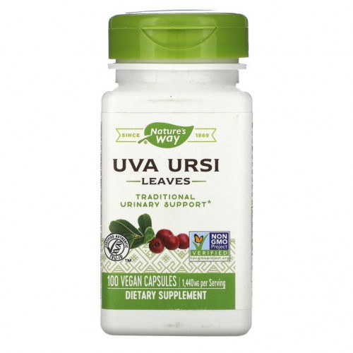 Nature's Way, 우바우르시, 잎, 480 mg, 베지 캡슐 100정