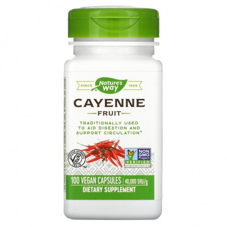 Nature's Way, 카옌 열매, 40,000SHU/g, 베지 캡슐 100정
