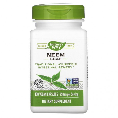 Nature's Way, 님 잎, 475 mg, 베지 캡슐 100정