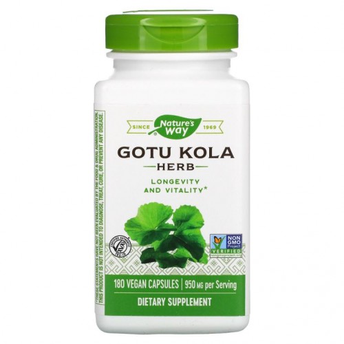 Nature's Way, 고투콜라 허브, 475mg, 베지 캡슐 180정