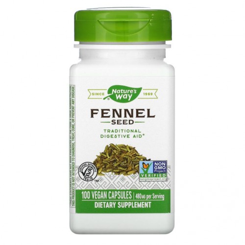 Nature's Way, 회향 씨, 480mg, 베지 캡슐 100정