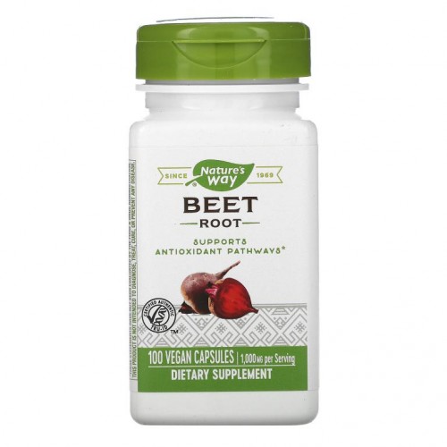 Nature's Way, 비트 뿌리, 500 mg, 비건 캡슐 100정