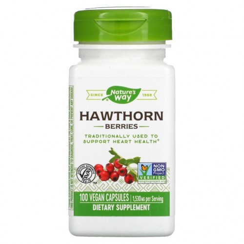 Nature's Way, 산사나무 베리, 510 mg, 베지 캡슐 100정