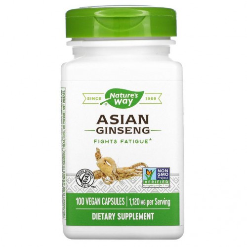 Nature's Way, 아시아 인삼, 560 mg, 베지 캡슐 100정