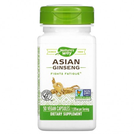 Nature's Way, 아시아 인삼, 560 mg, 베지 캡슐 50정