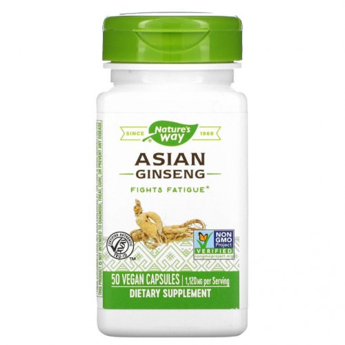 Nature's Way, 아시아 인삼, 560 mg, 베지 캡슐 50정